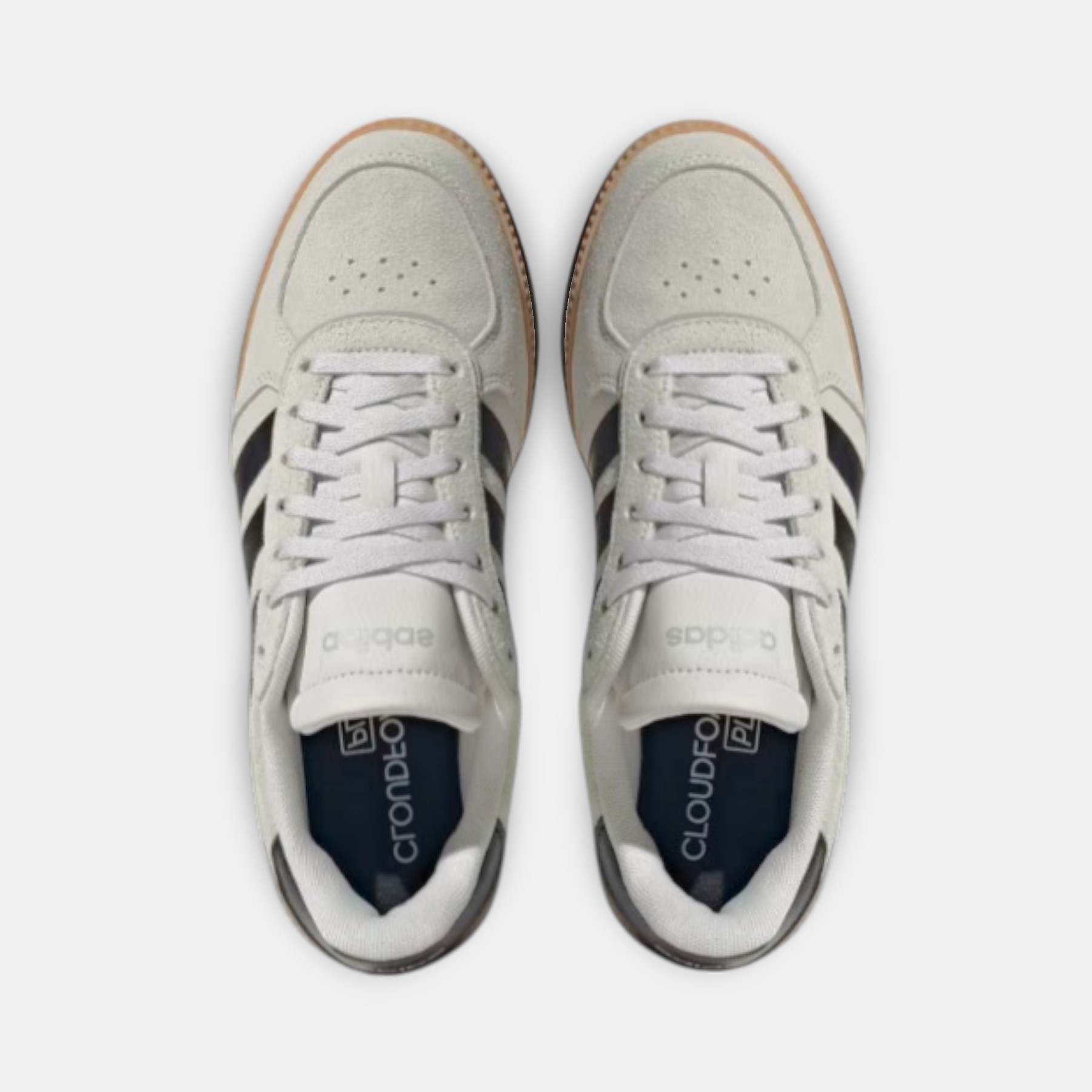 Adidas Breaknet Sleek mujer en color gris vista cordones