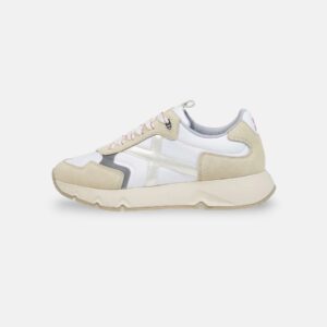 Munich Mamba mujer blanco beige detalles rosa