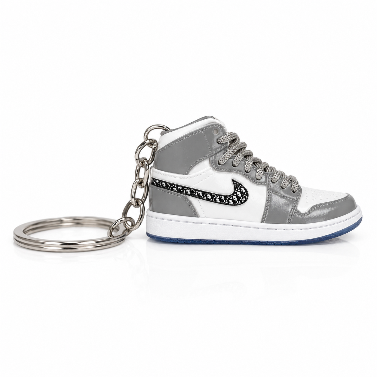 Mini sneaker Air Jordan 1 High Dior vista lateral