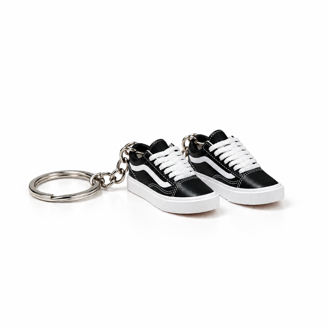 Dúo Vans Old Skool Black White vista frontal