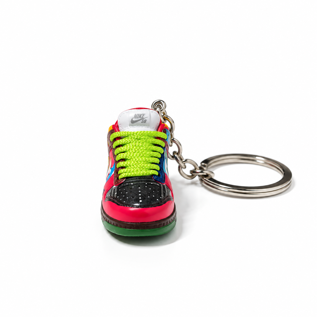Mini sneaker Nike SB Dunk Low What The Dunk derecha frontal