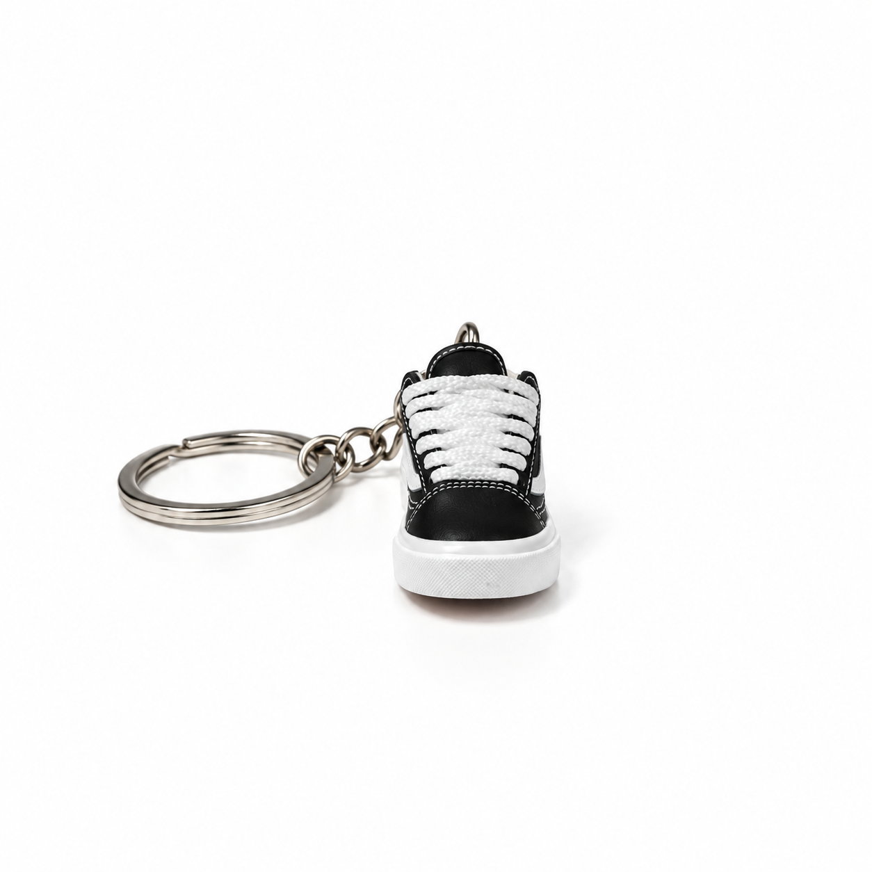 Mini sneaker Vans Old Skool Black White vista frontal