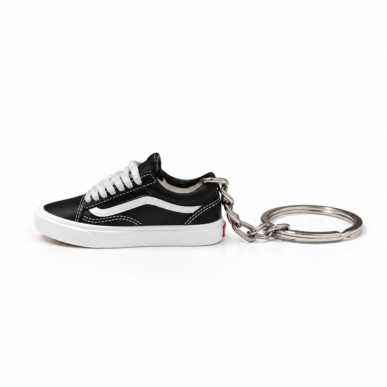 Mini sneaker Vans Old Skool Black White vista lateral