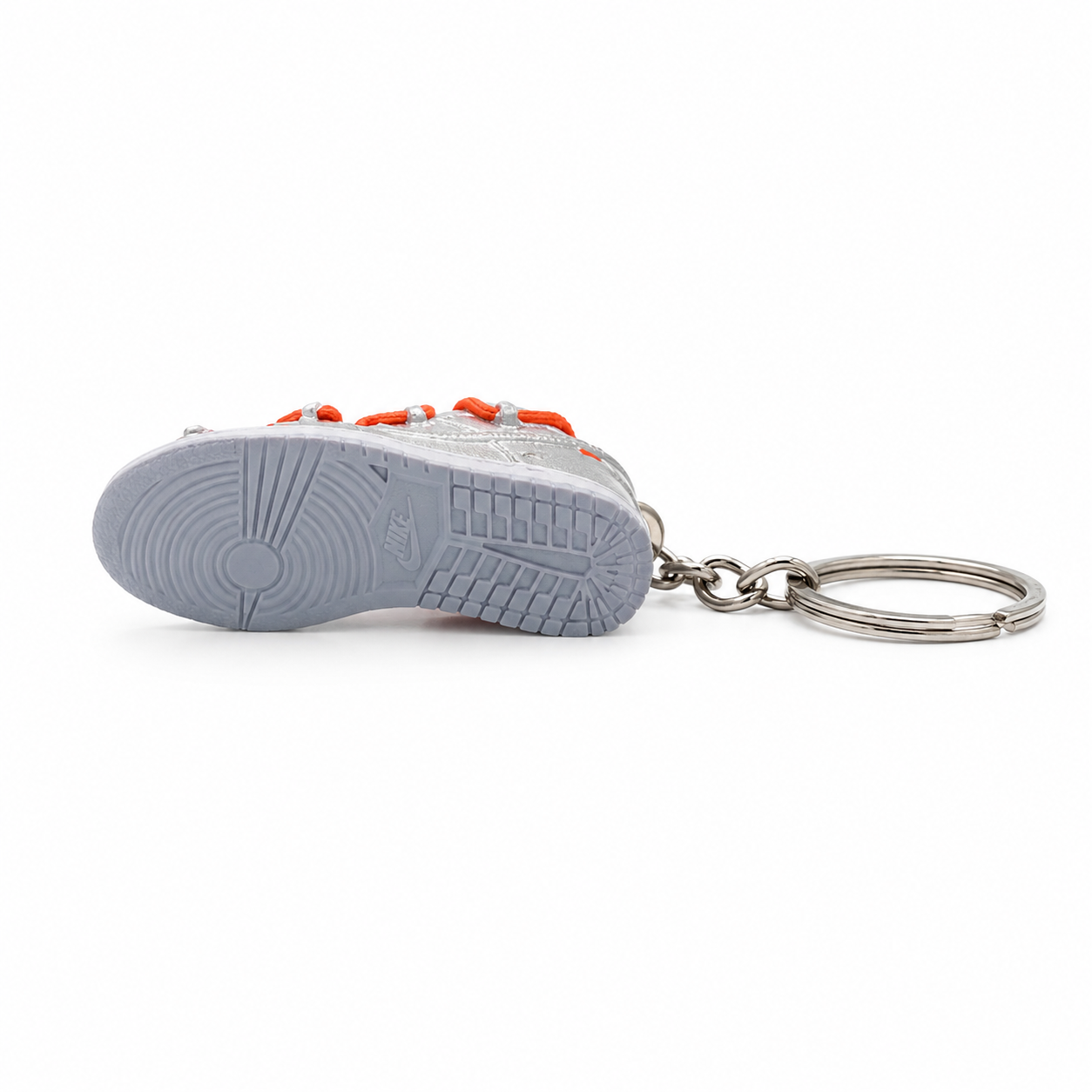 Mini sneaker Off-White x Nike Dunk Low Silver vista de la suela
