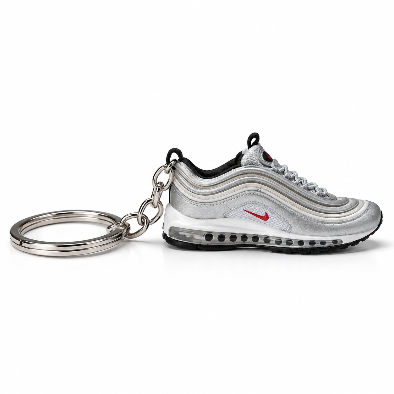 Mini sneaker Nike Air Max 97 Silver lateral opuesto